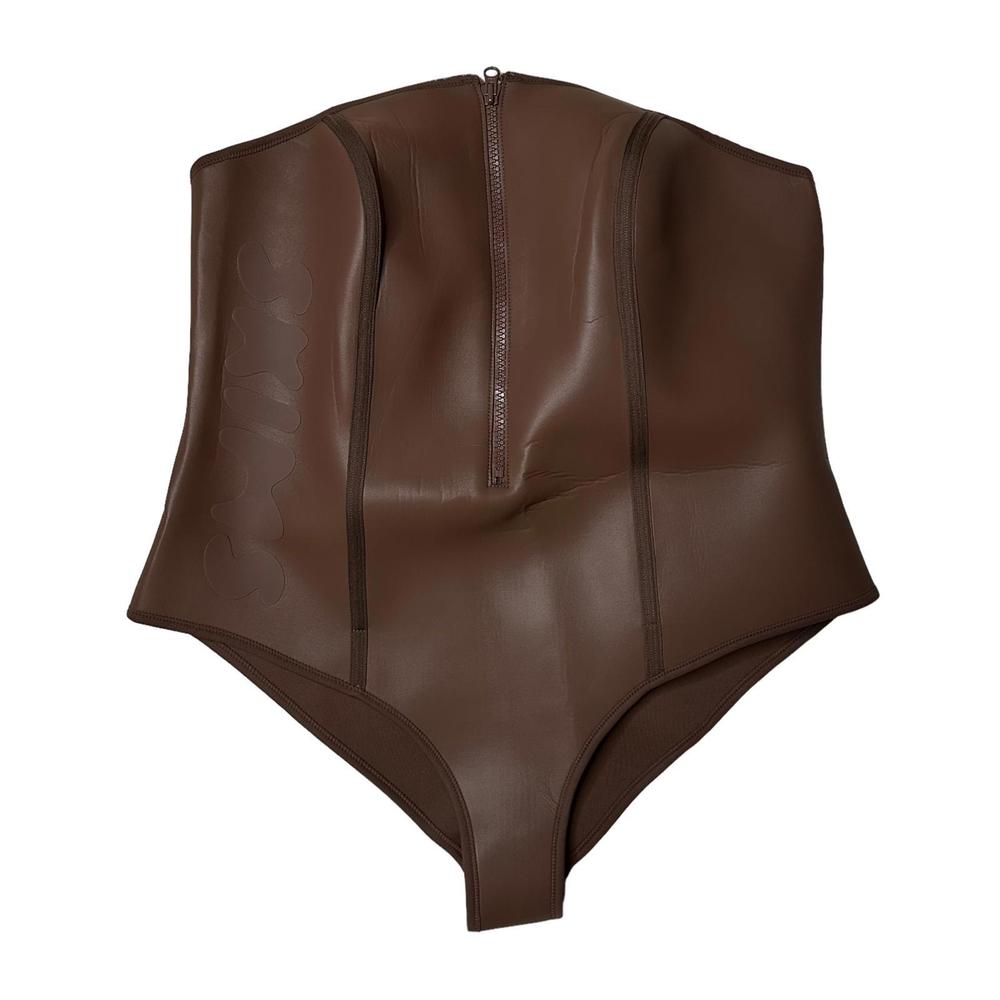 NWT Skims Rubberized Scuba Strapless 1-Pc Swimsuit Womens 4X